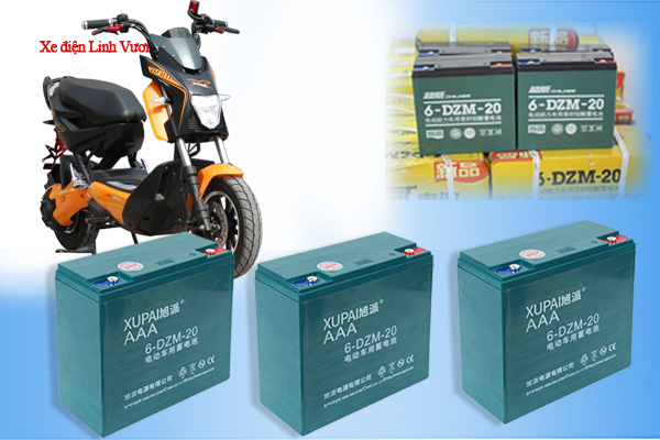 Thay ắc quy xe máy điện XMEN chính hãng